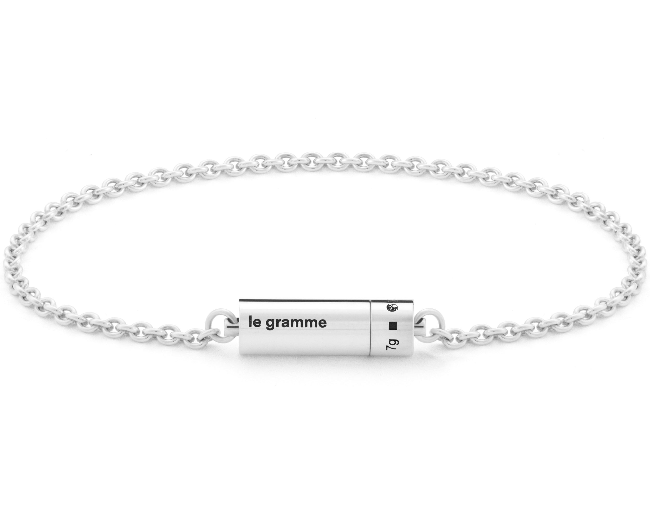 cable bracelet on chain 7g