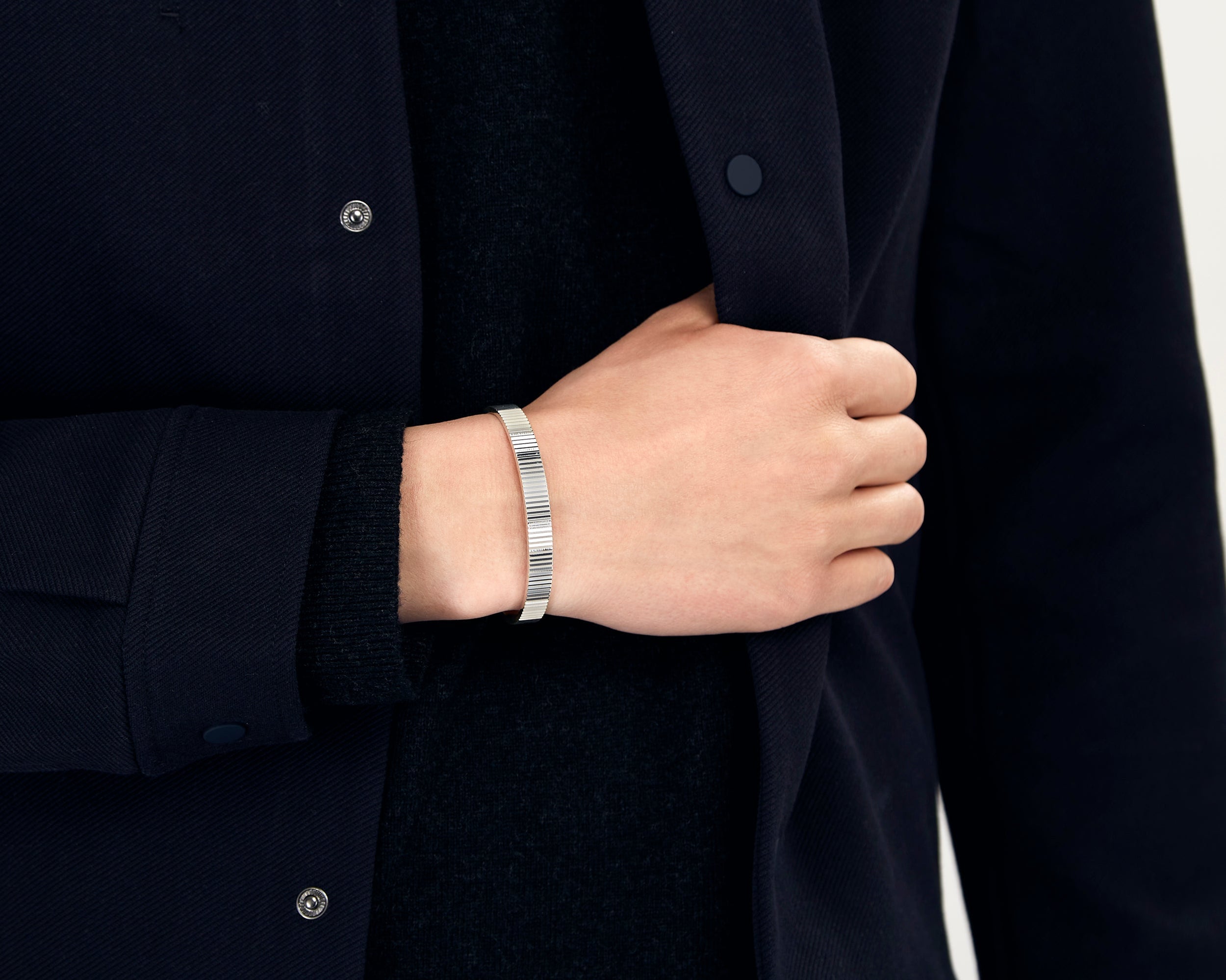 bracelet ruban guilloché le 23g