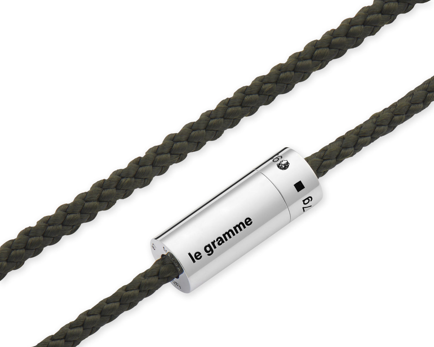 khaki nato cable bracelet 7g