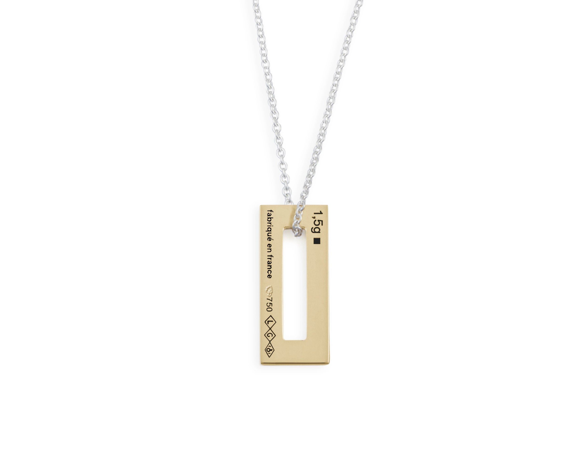 rectangle necklace 1.5g