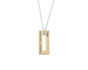 rectangle necklace 1.5g