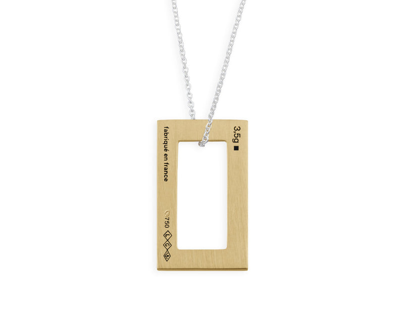 collier rectangle le 3,5g