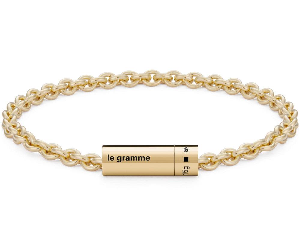 bracelet câble sur chaîne le 15g