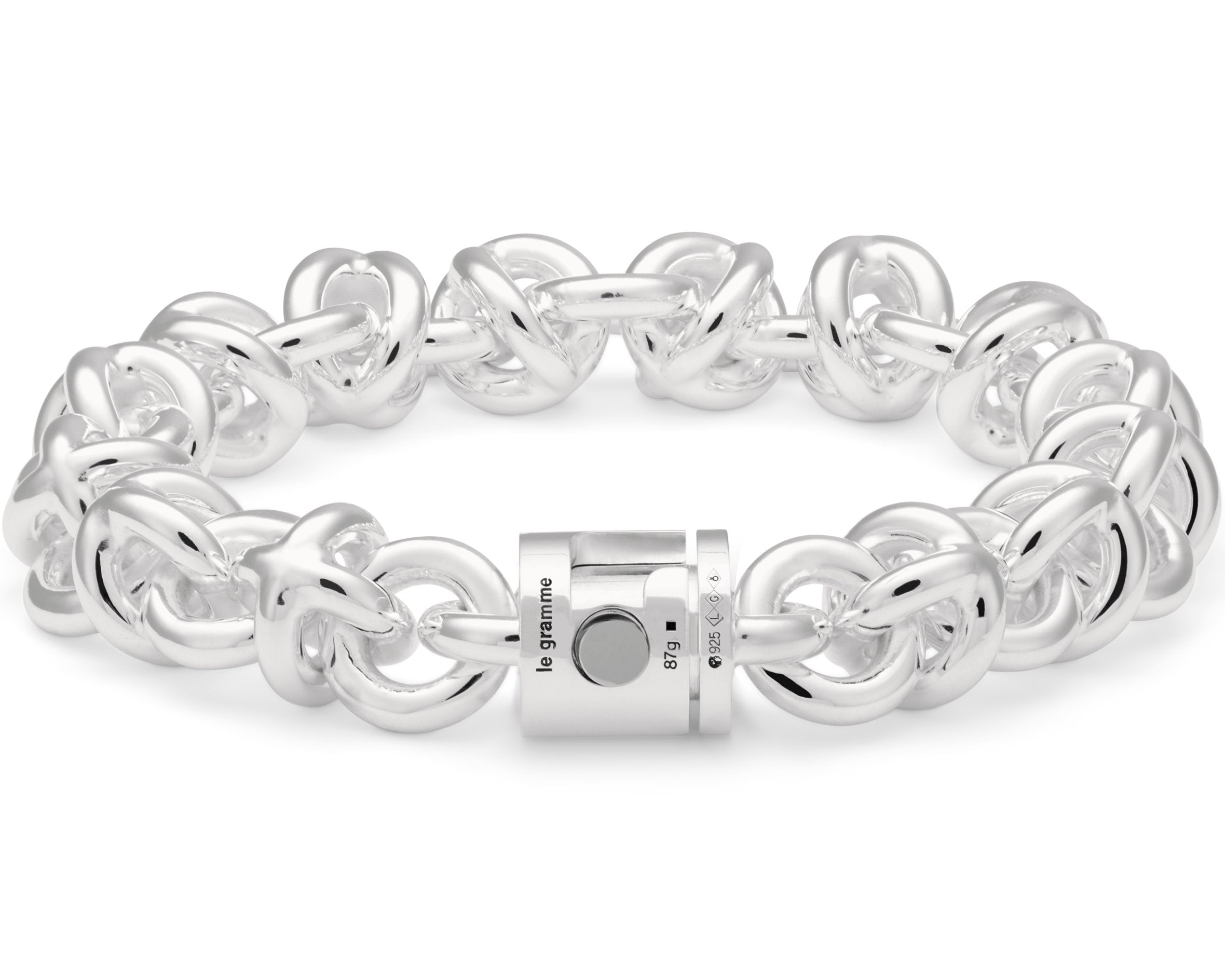 bracelet entrelacs le 87g