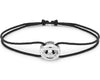 bracelet cordon entrelacs noir le 3g