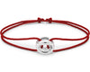 bracelet cordon entrelacs rouge le 3g