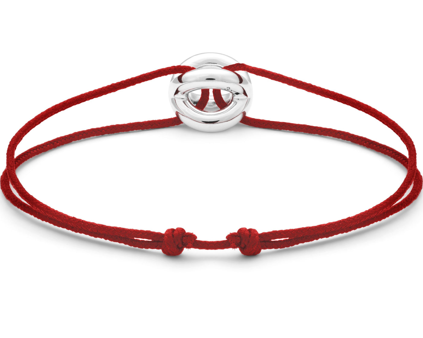 bracelet cordon entrelacs rouge le 3g