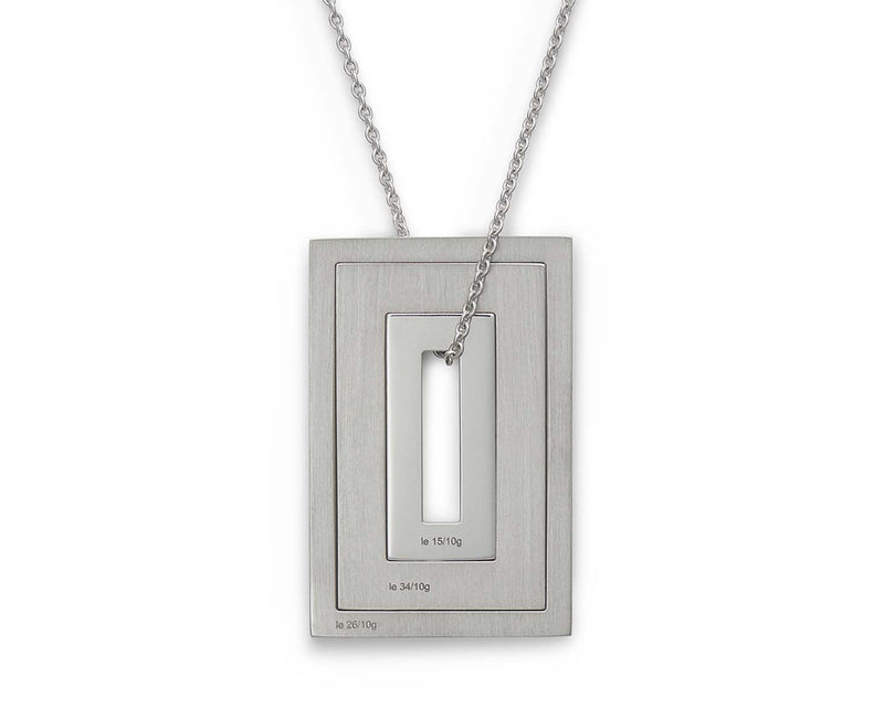 accumulation rectangle necklaces 7g